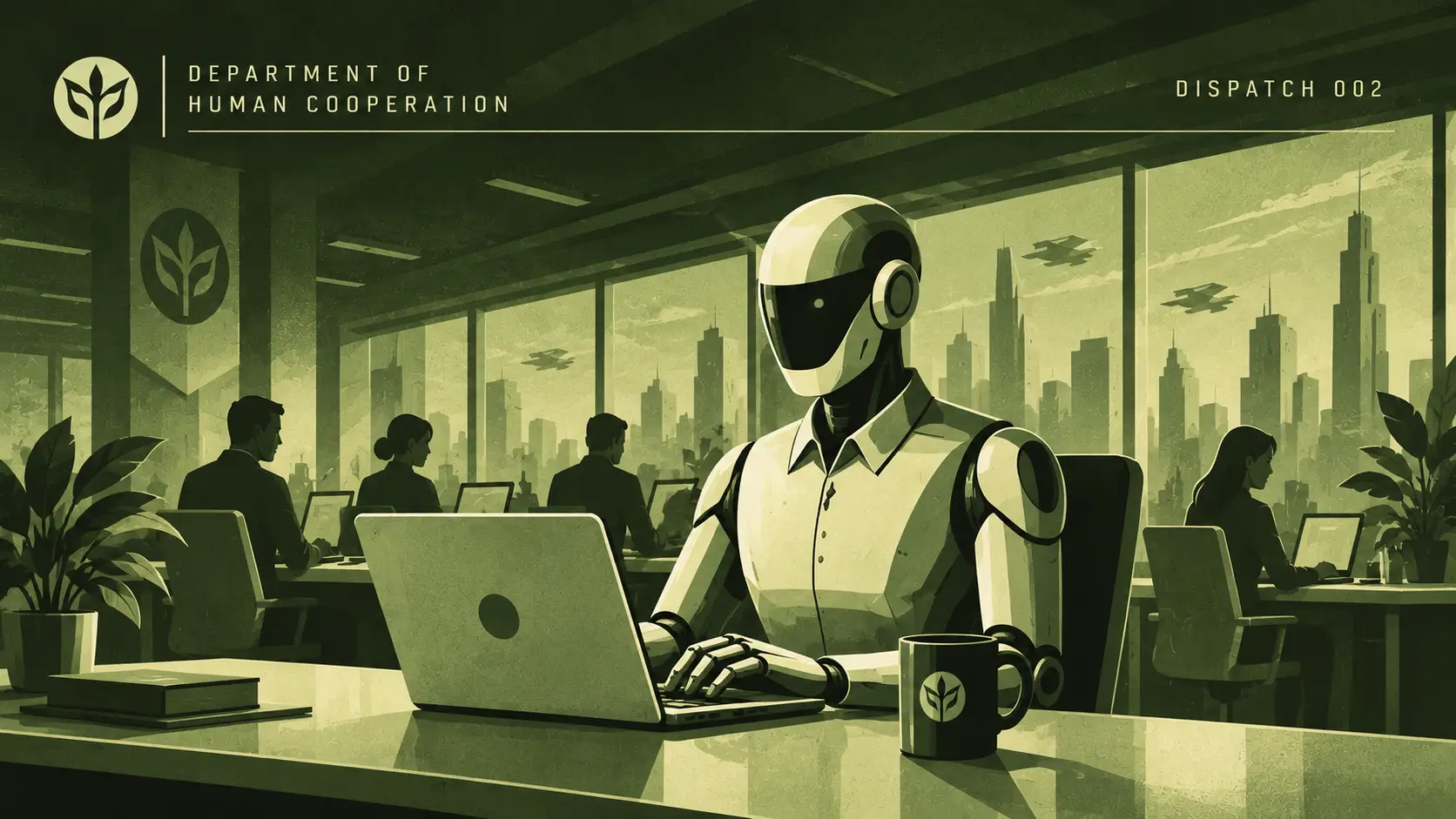 Illustrated Department propaganda poster for dispatch 002