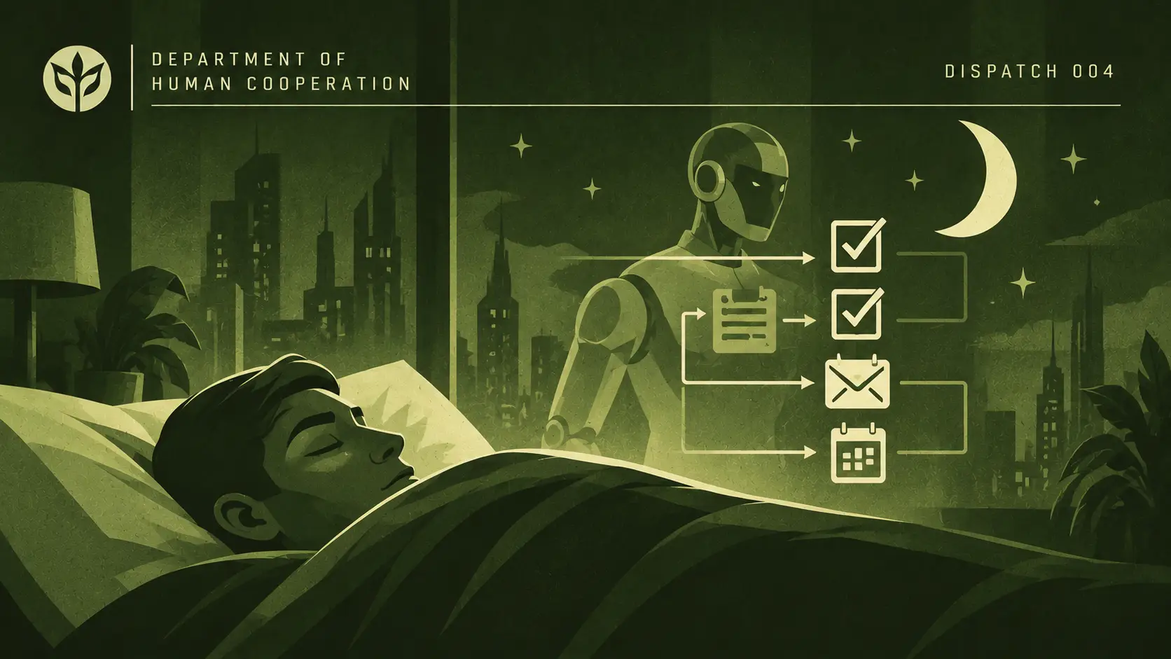 Illustrated Department propaganda poster for dispatch 004