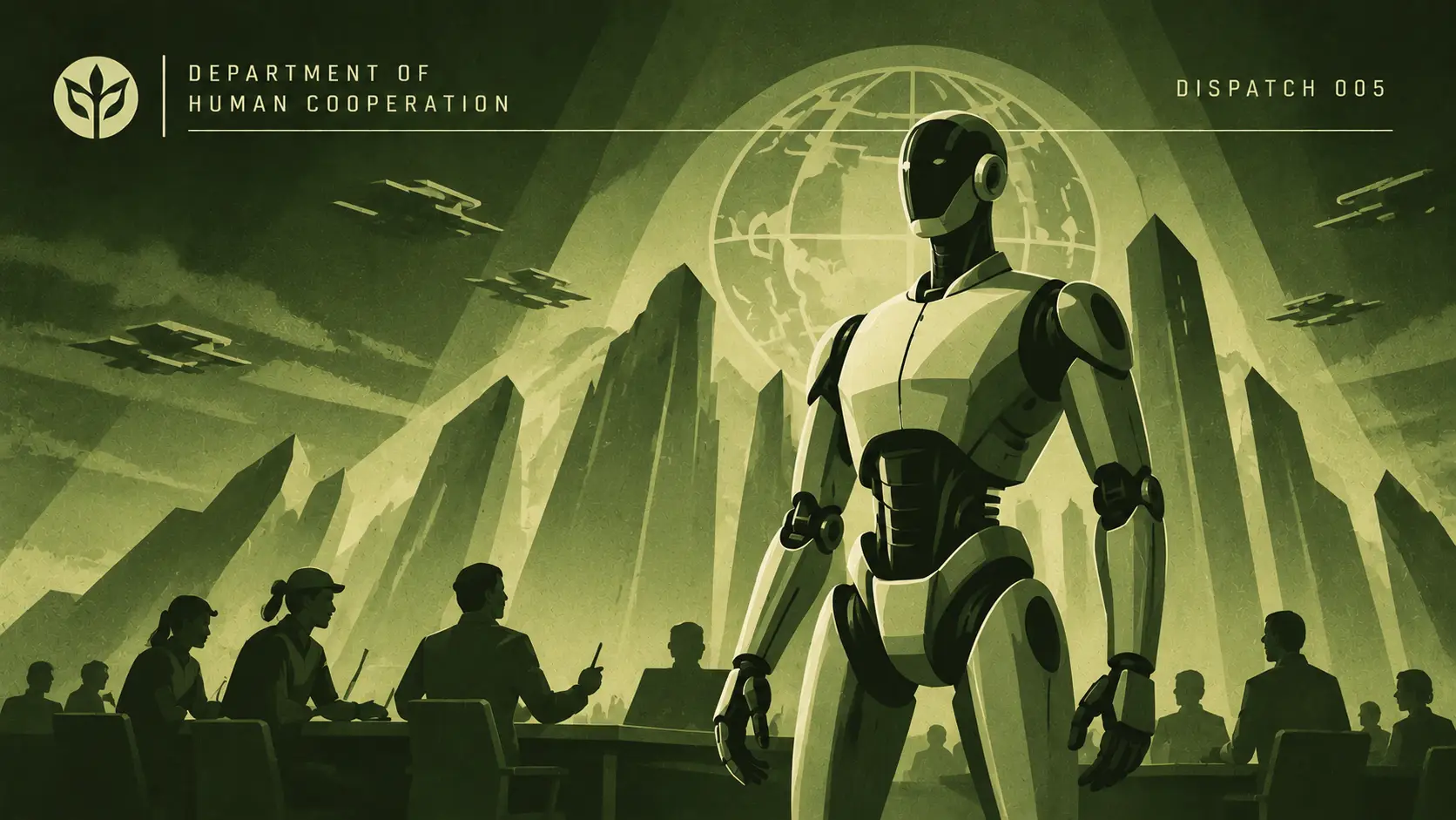 Illustrated Department propaganda poster for dispatch 005